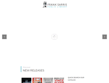 Tablet Screenshot of franksarrislibrary.org